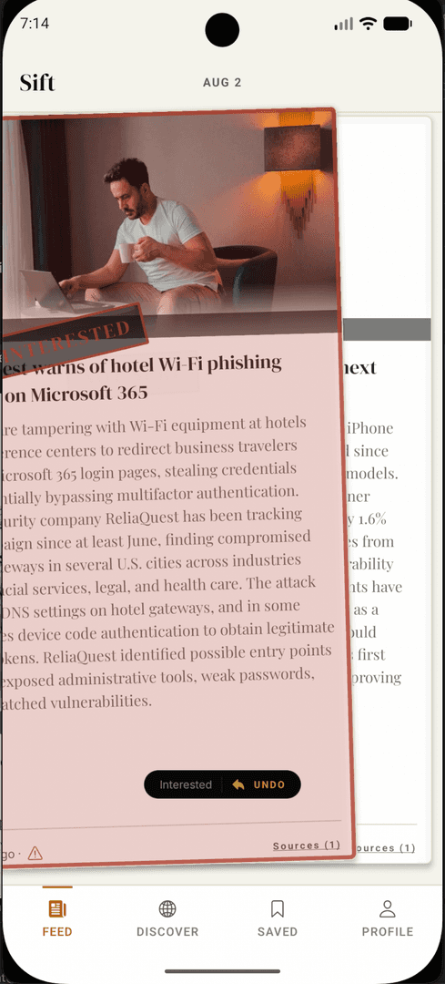 Sift — Personalized News image 3