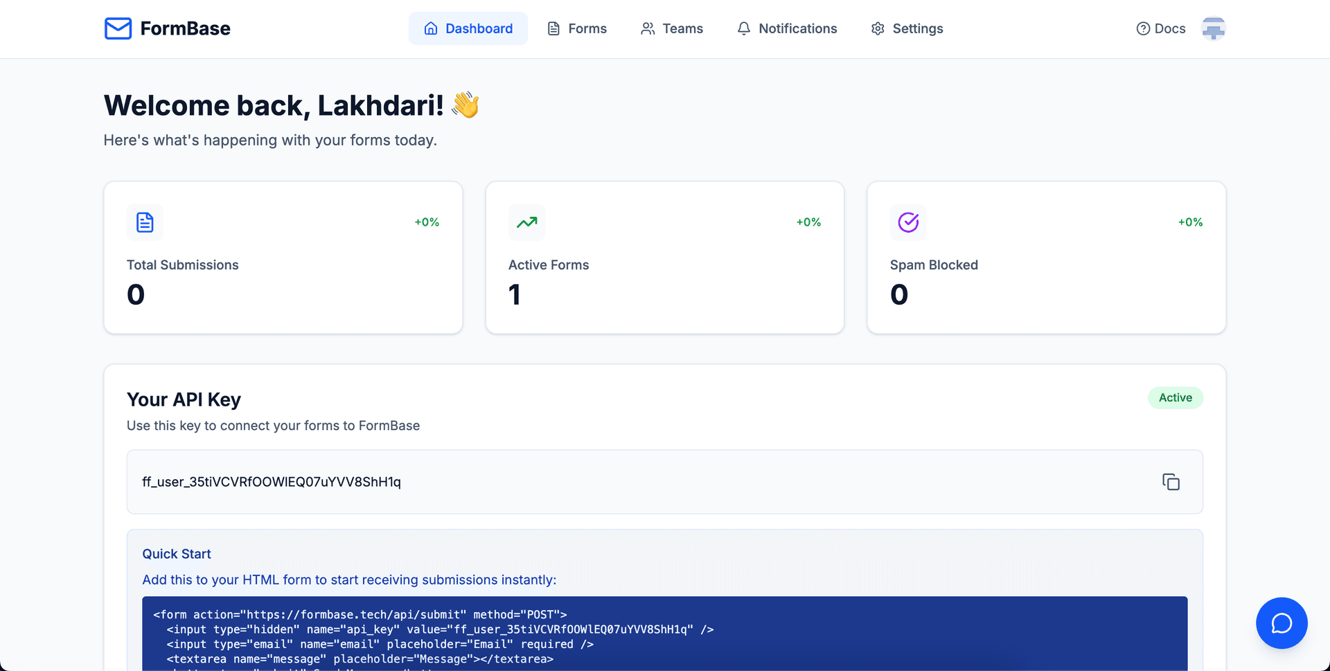 FormBase - Free Form Backend for Developers image 2