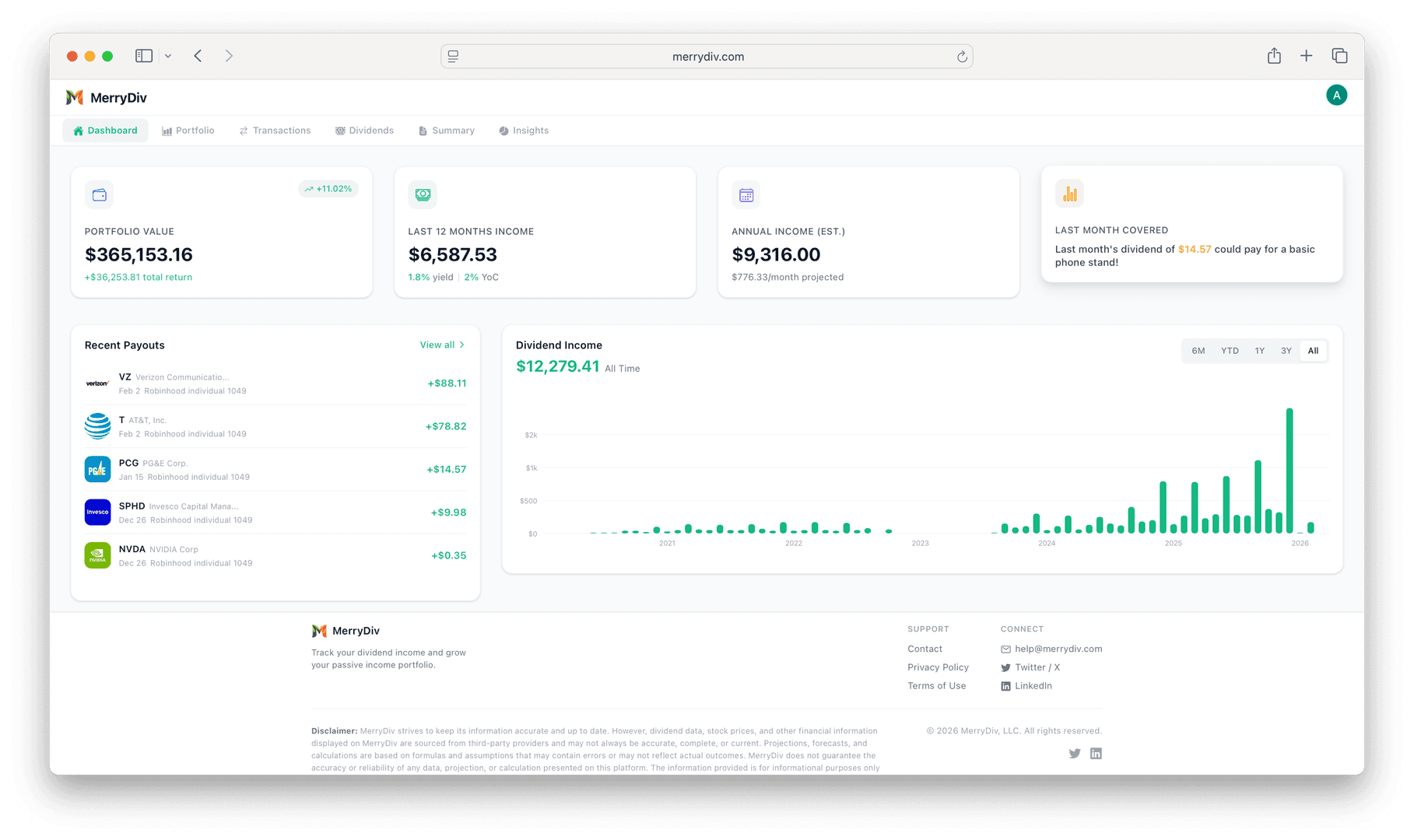 MerryDiv - Dividend Tracker image 4