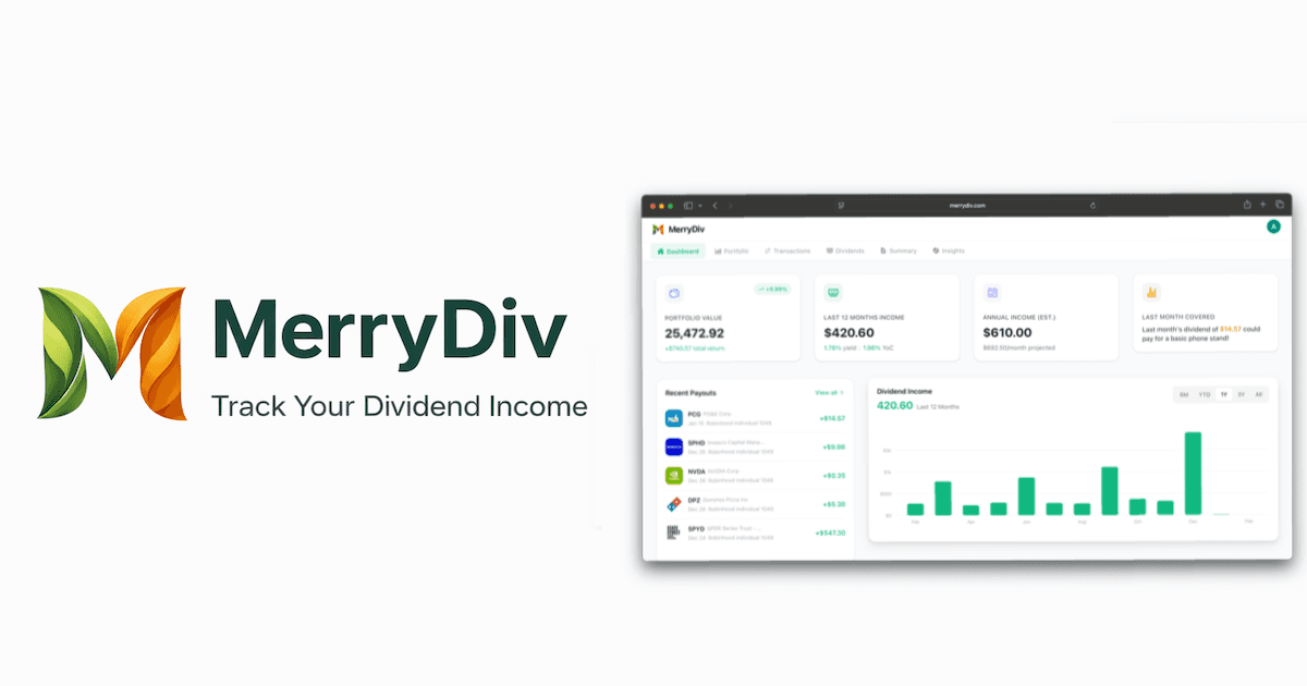 MerryDiv - Dividend Tracker image 2