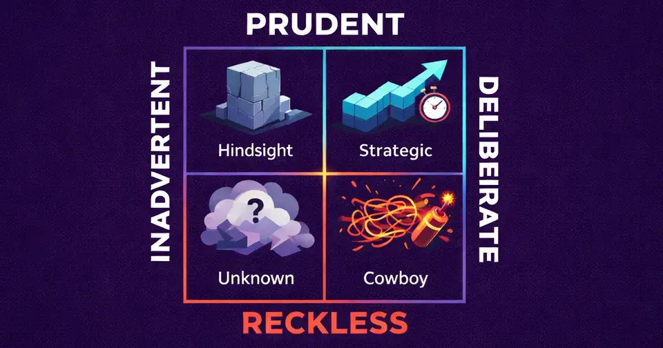 Stop Treating All Bad Code the Same: A Developer's Guide to the 4 Types of Tech Debt