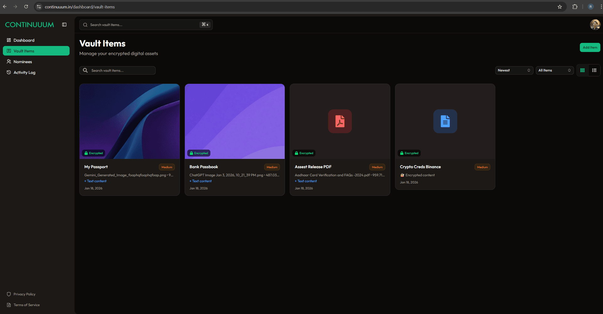Continuuum - Secure Digital Asset Inheritance image 4