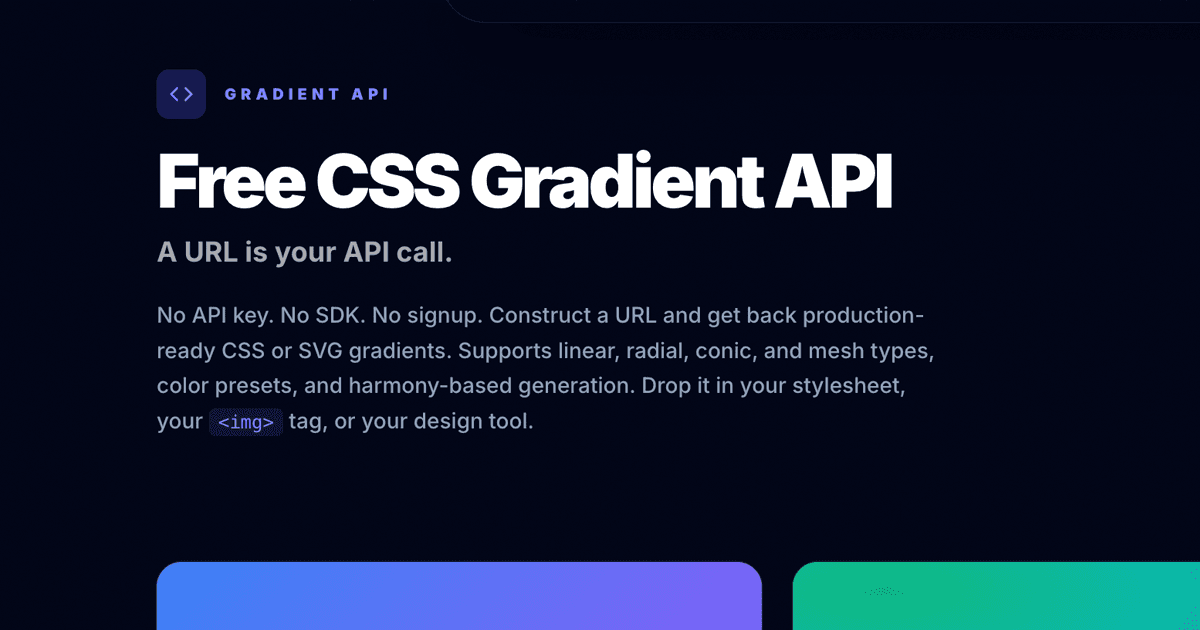 CSS Gradient Generator + API Call image 4