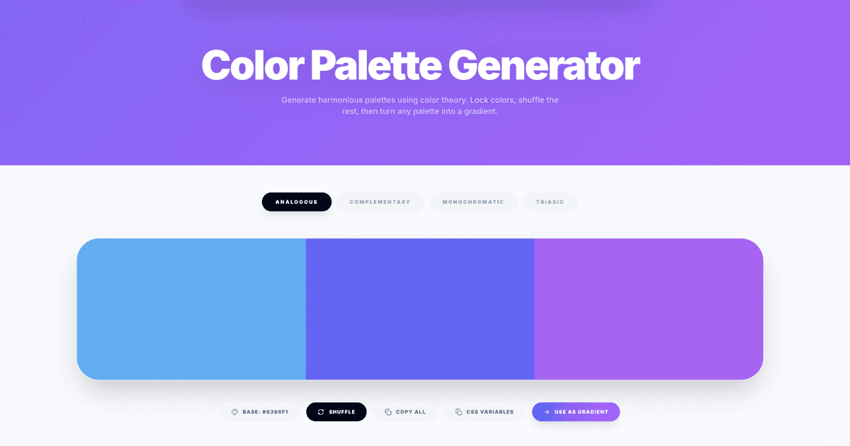 CSS Gradient Generator + API Call image 2