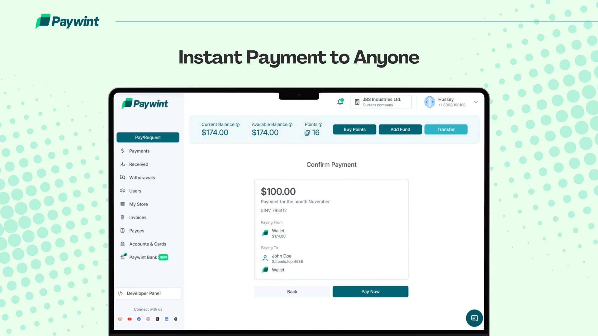 Paywint - Instant Payments for US Businesses image 1