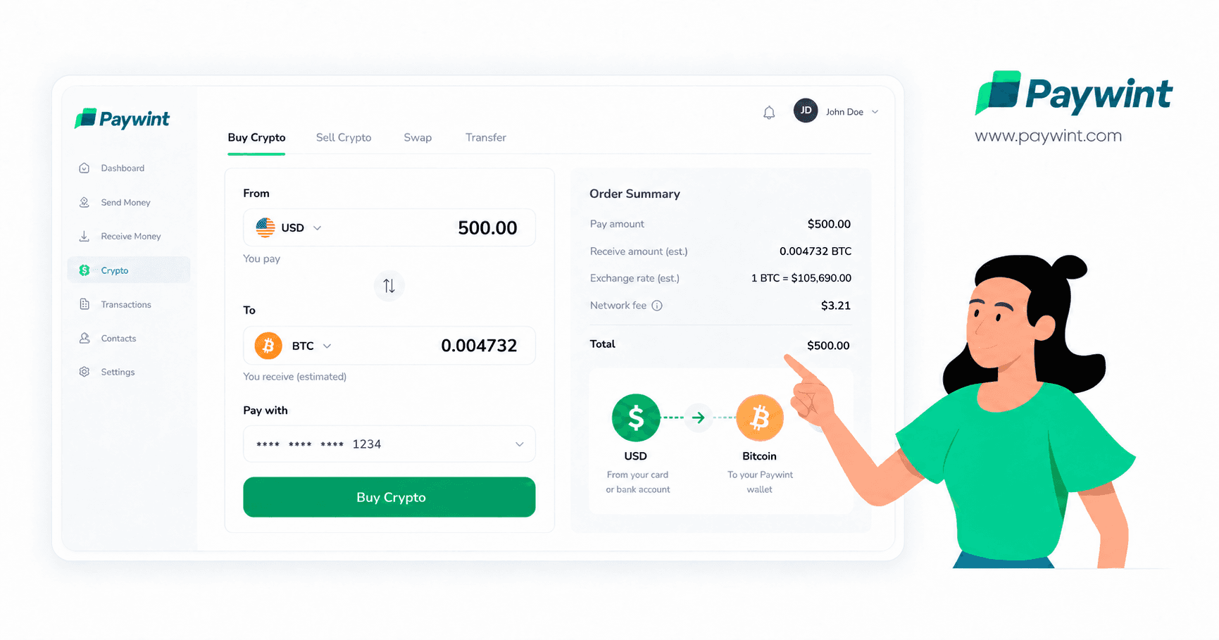 Paywint Crypto Onramp image 1