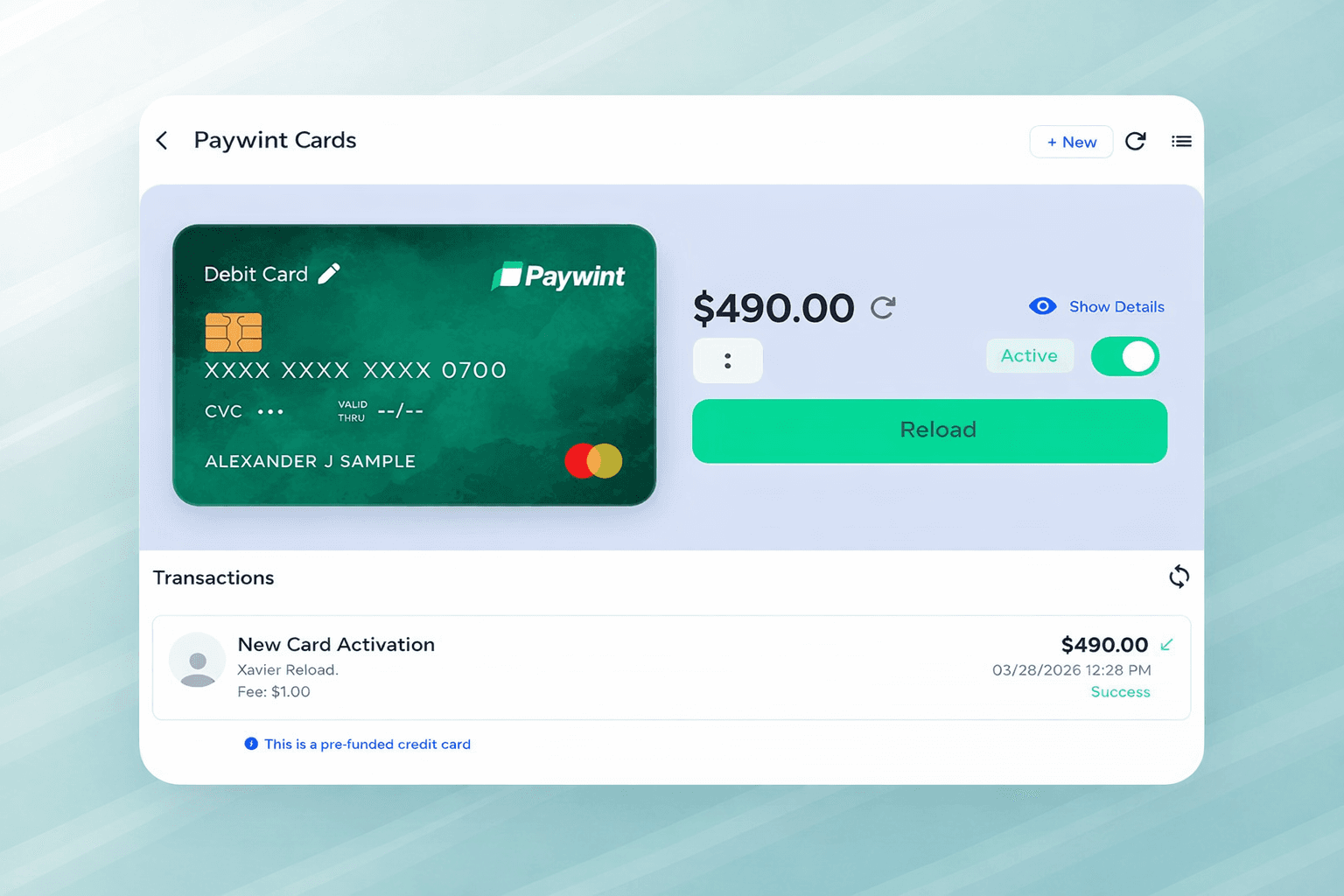 Paywint Virtual Card image 2