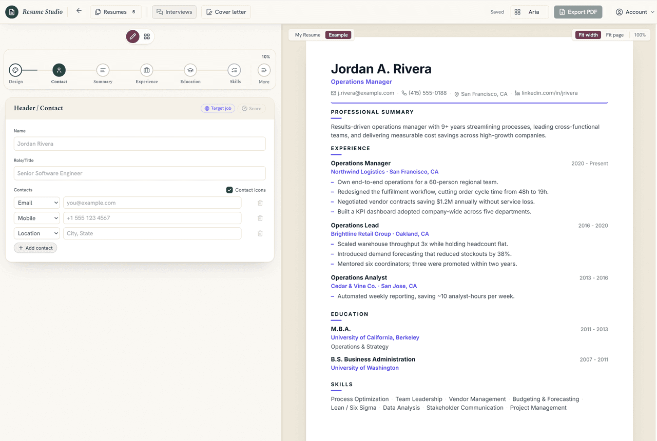 Resume Studio image 4