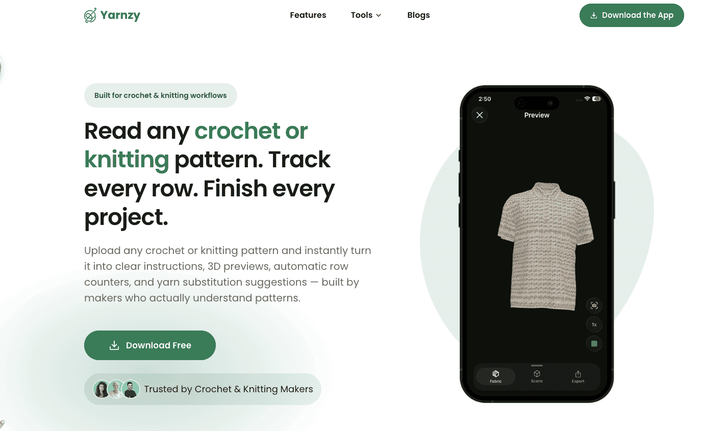 Yarnzy – Crochet & Knitting pattern App image 1