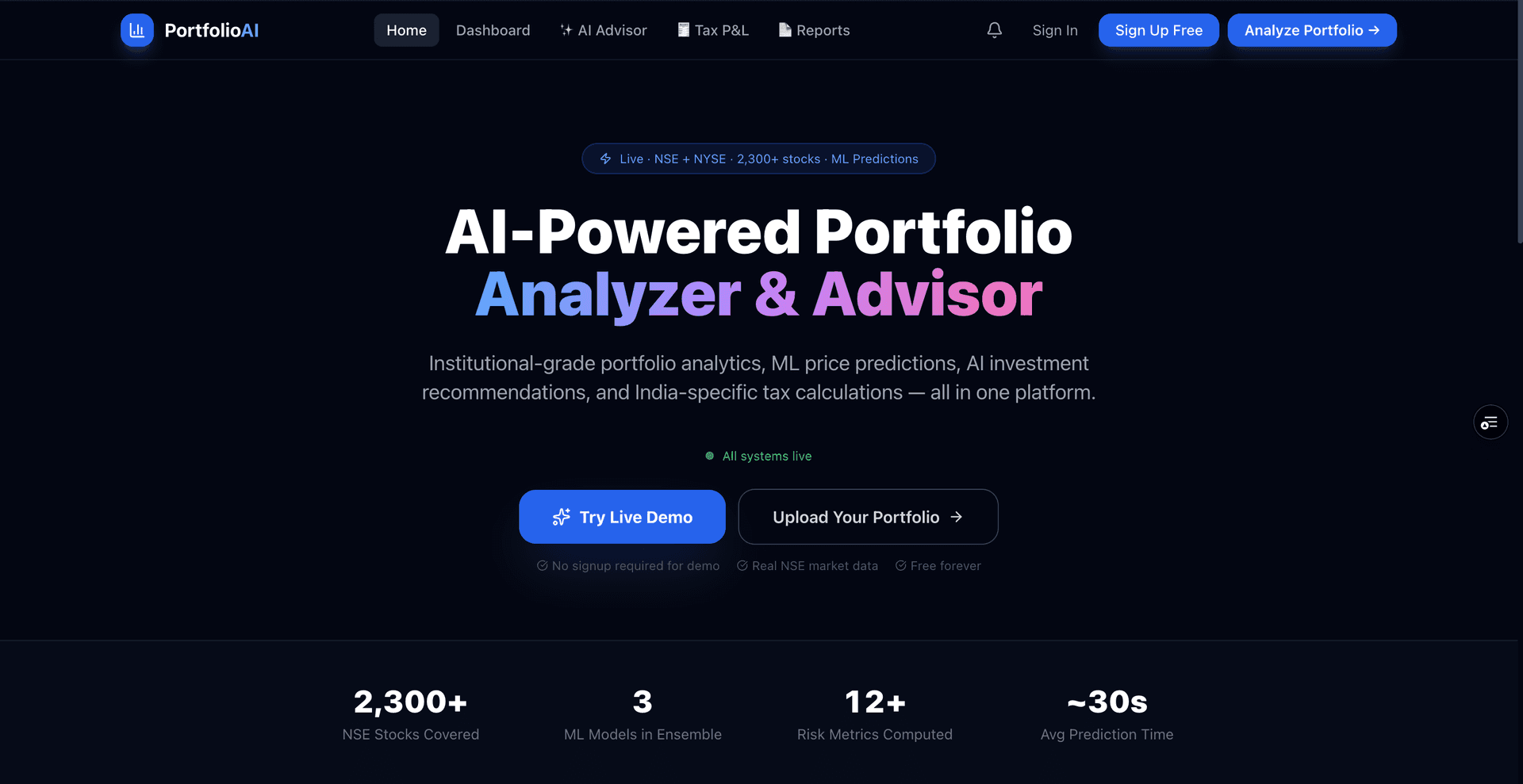 AI Portfolio Analyzer image 1