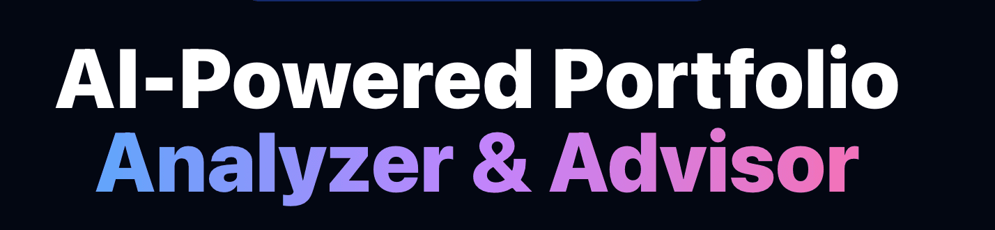 AI Portfolio Analyzer