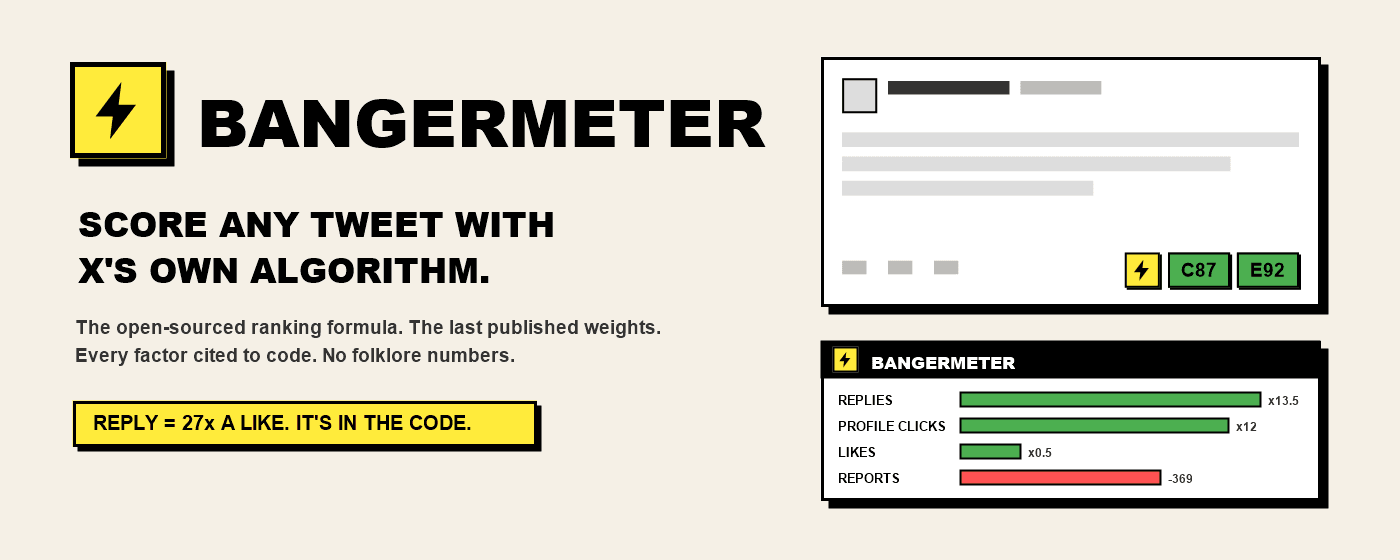 Bangermeter: X Post Algo Scorer | Ryan Lenk image 2