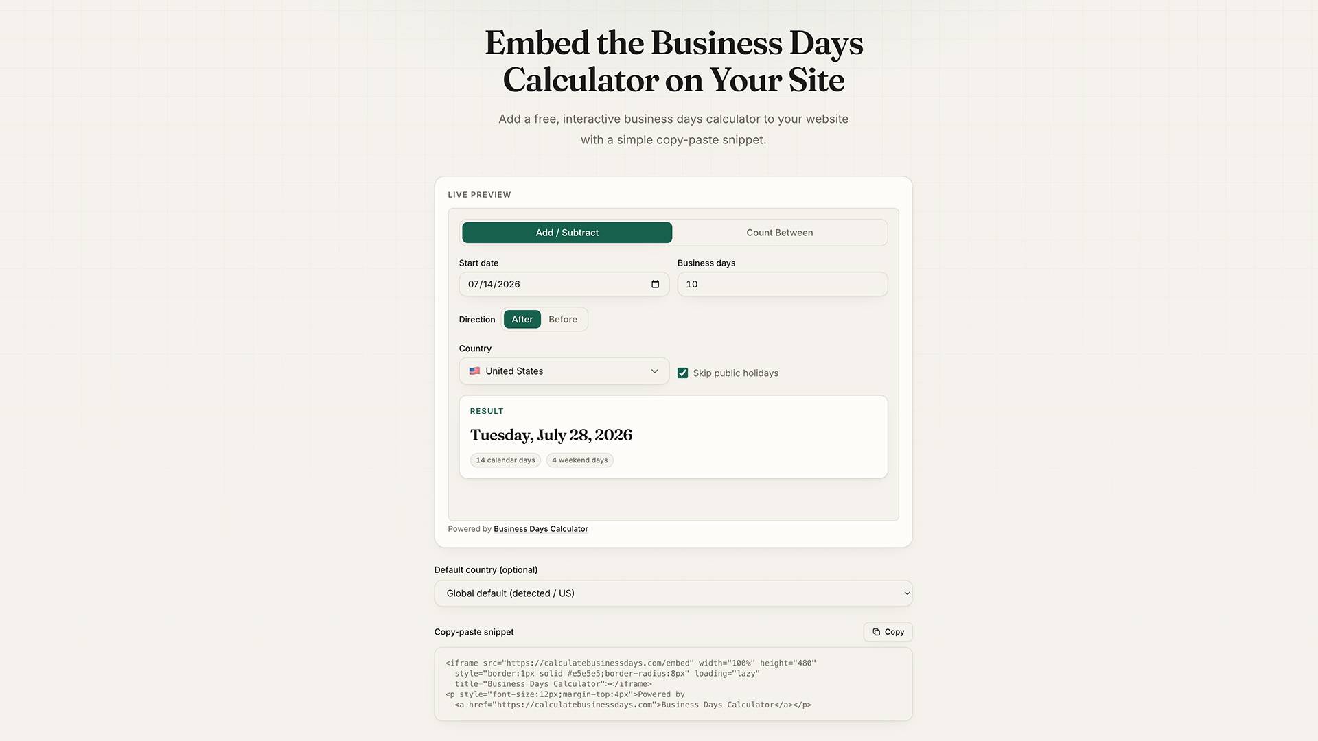 Calculate Business Days image 2