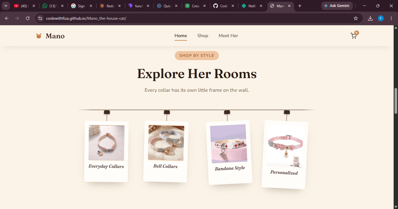 Mano — Handmade Cat Collar Shop image 3