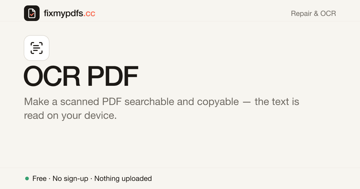 FixMyPDFs: Free Online PDF Editor image 4
