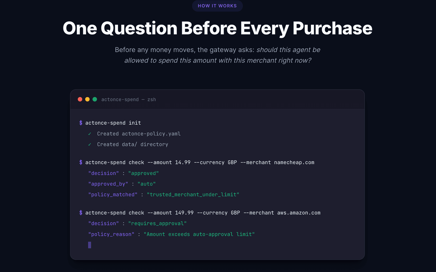 ActOnce Spend Gateway image 2