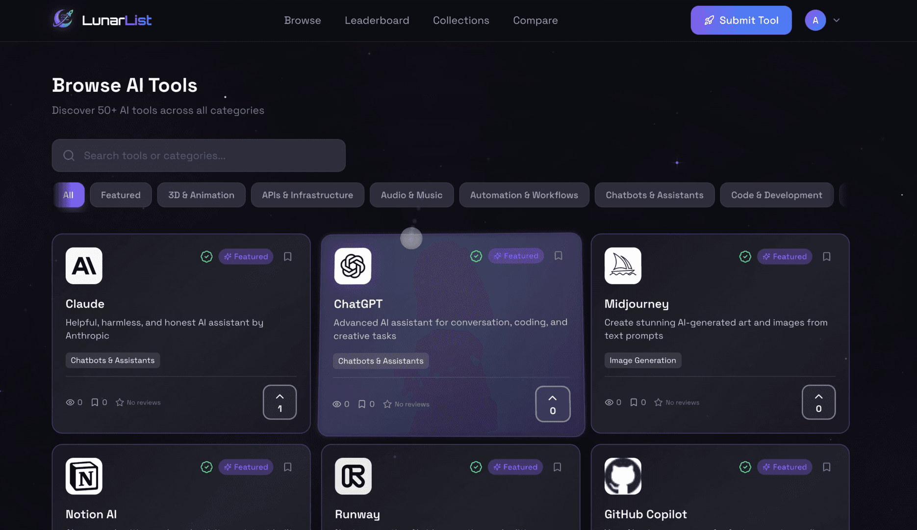 LunarList - Discover & Launch AI Tools image 3
