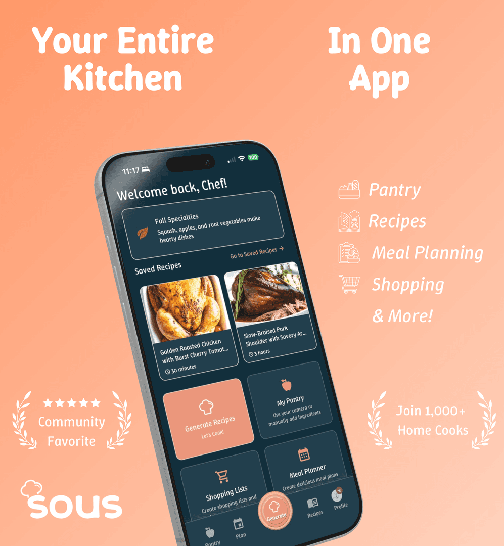 Sous | AI Recipe Generator & Kitchen Helper image 2
