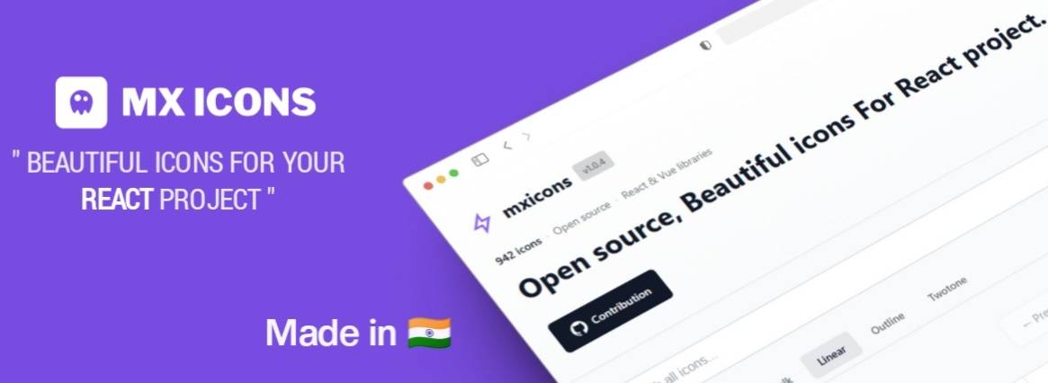 MX Icons - Open Source React Icon Library image 1