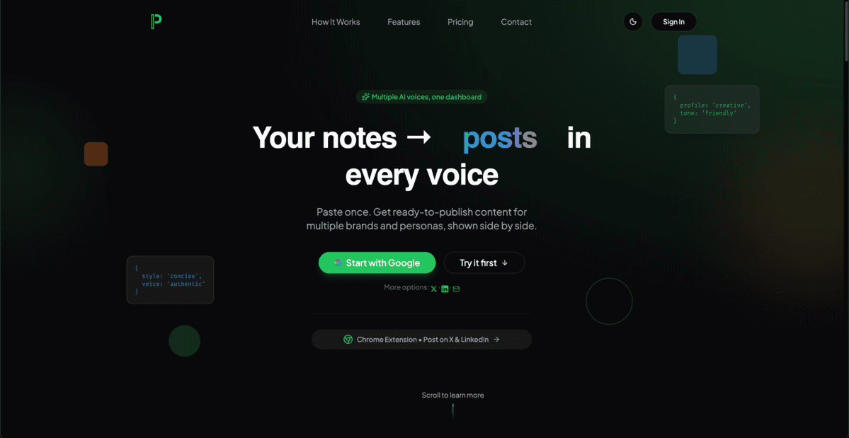 PostIdentity | AI that writes in your voice image 2