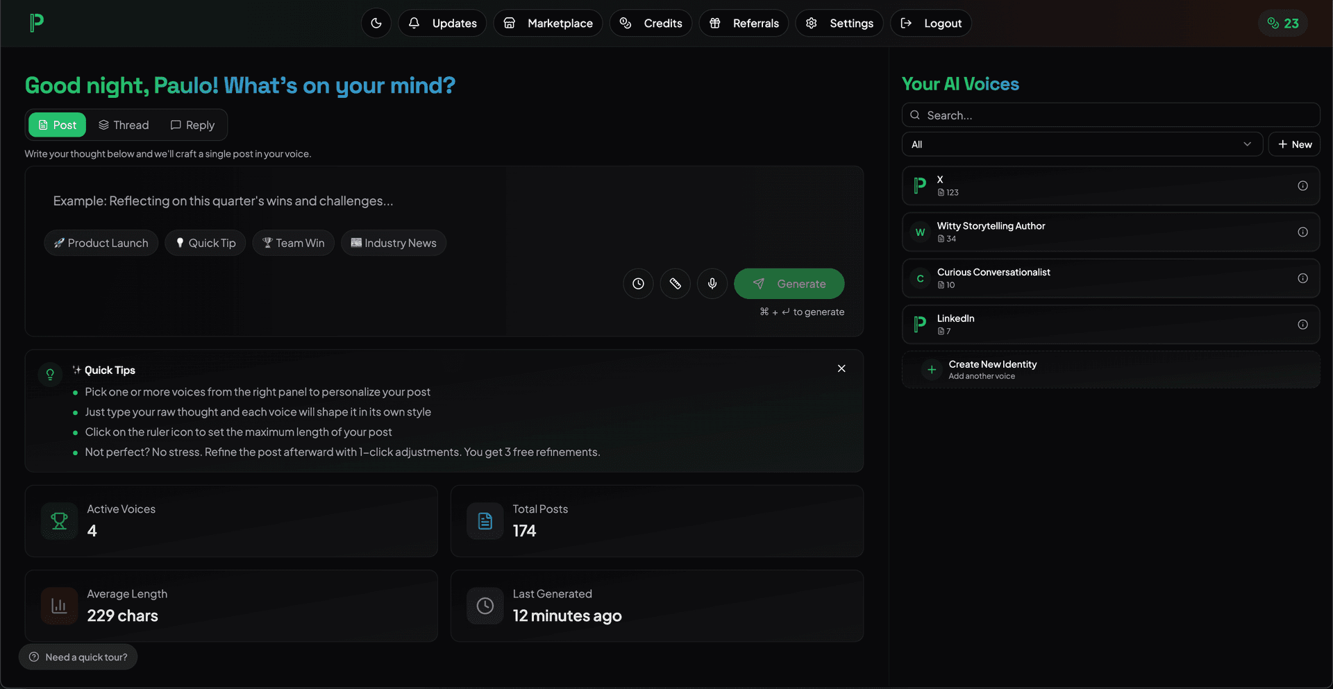 PostIdentity | AI that writes in your voice image 3