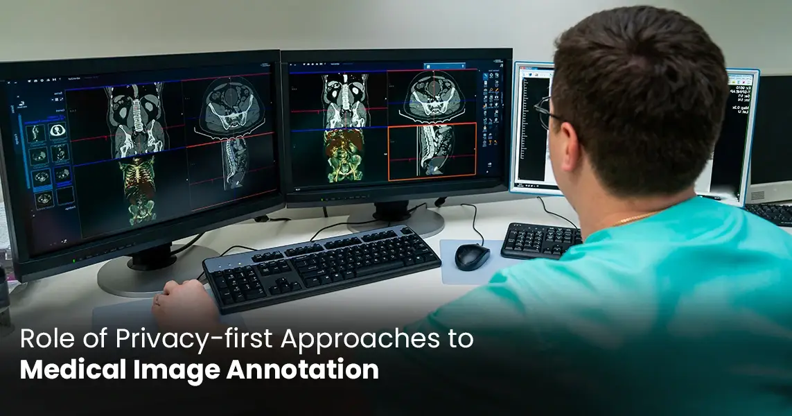 Role of Privacy-first Approaches to Medical Image Annotation
