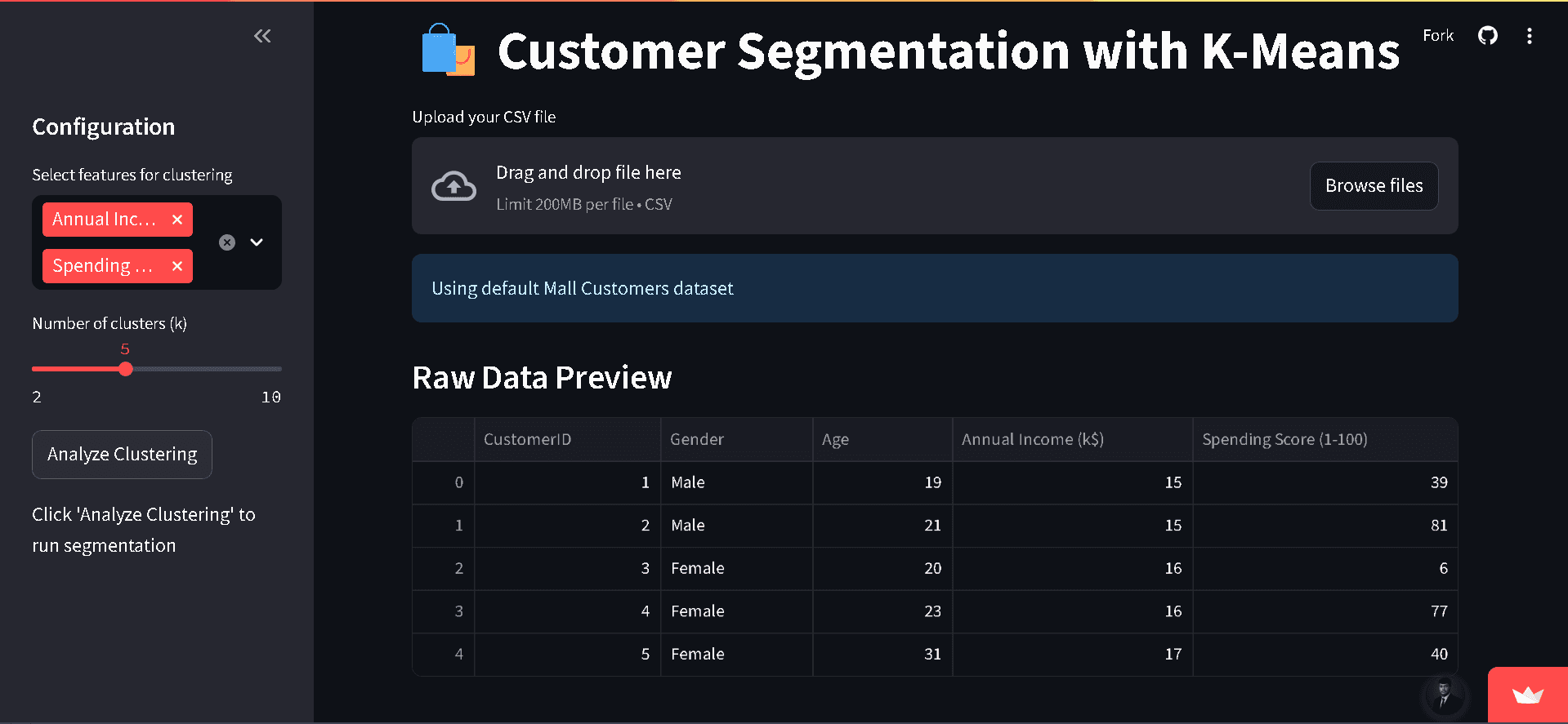 Customer Segmentation with K‑Means image 1
