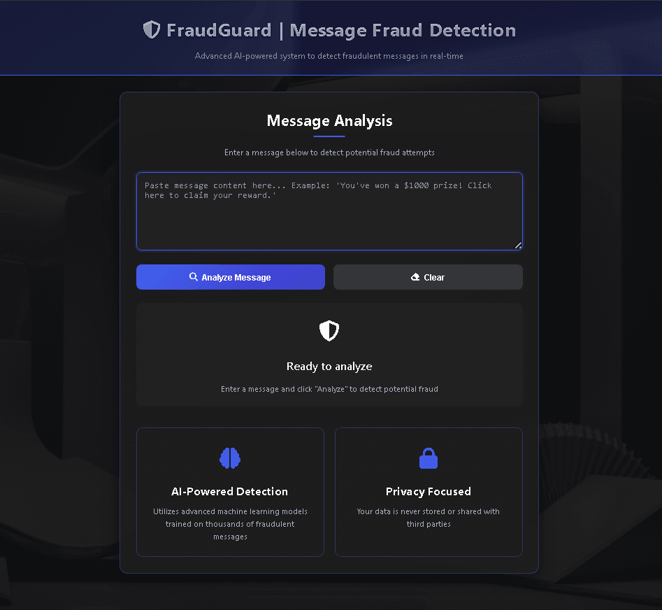 Fraud Message Detection System image 1