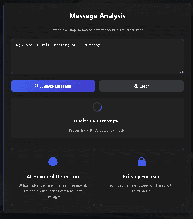 Fraud Message Detection System image 2