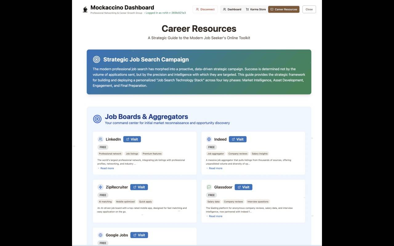 Mockaccino - Linked job tracker image 4