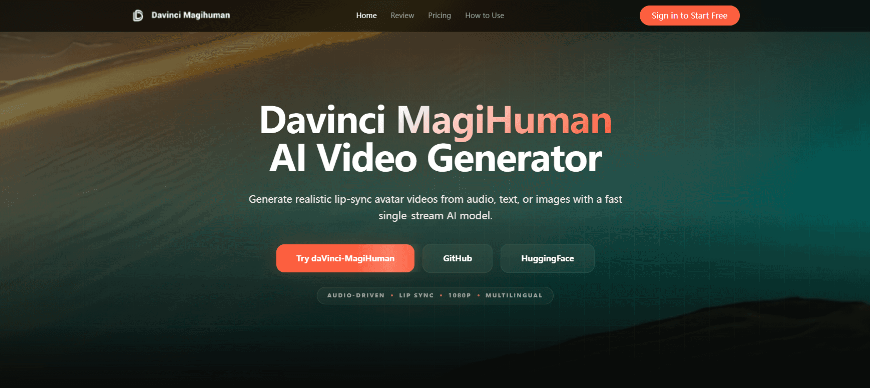 Davinci MagiHuman image 1