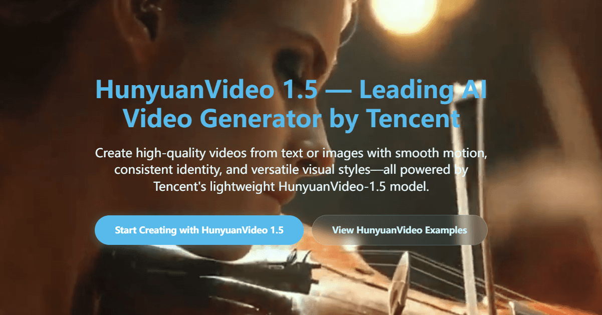 HunyuanVideo AI image 1