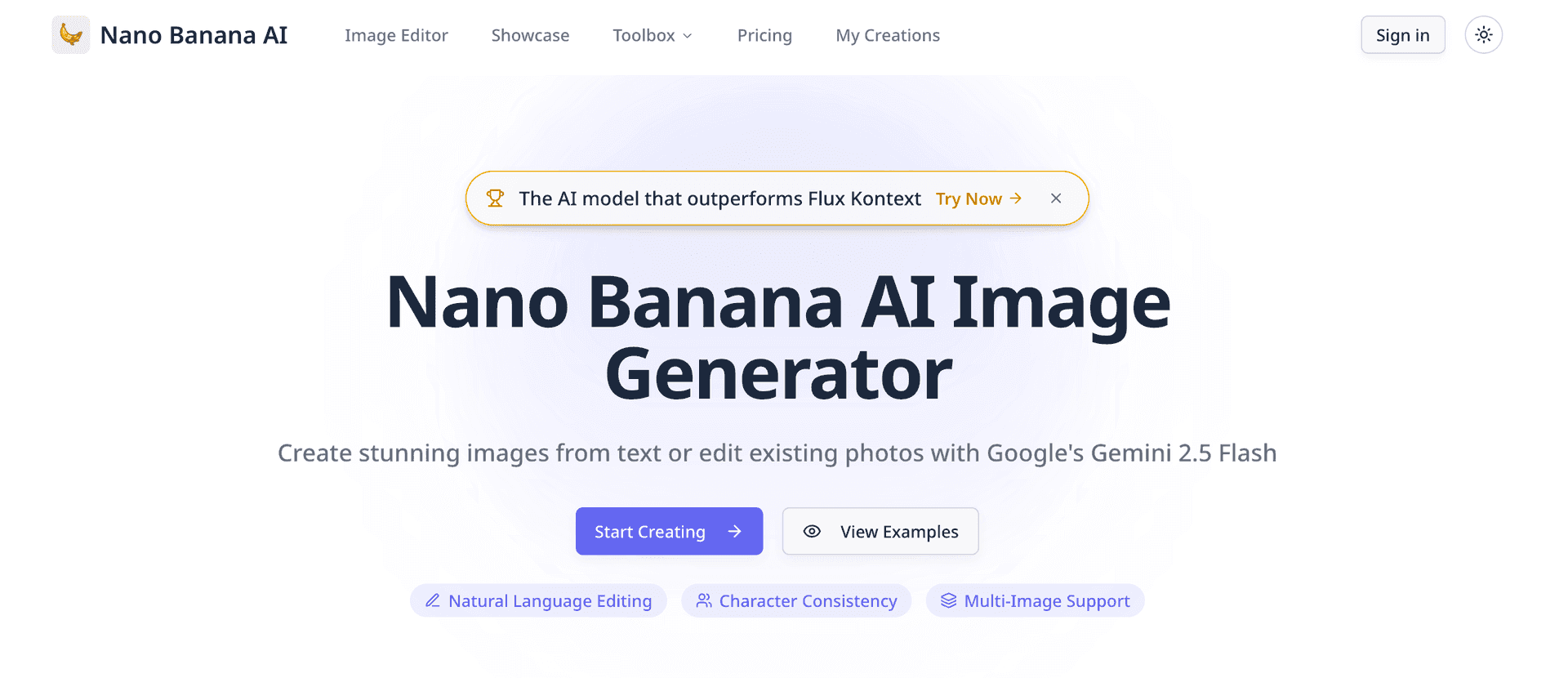 Nano Banana AI — AI Image Generator & Editor image 1