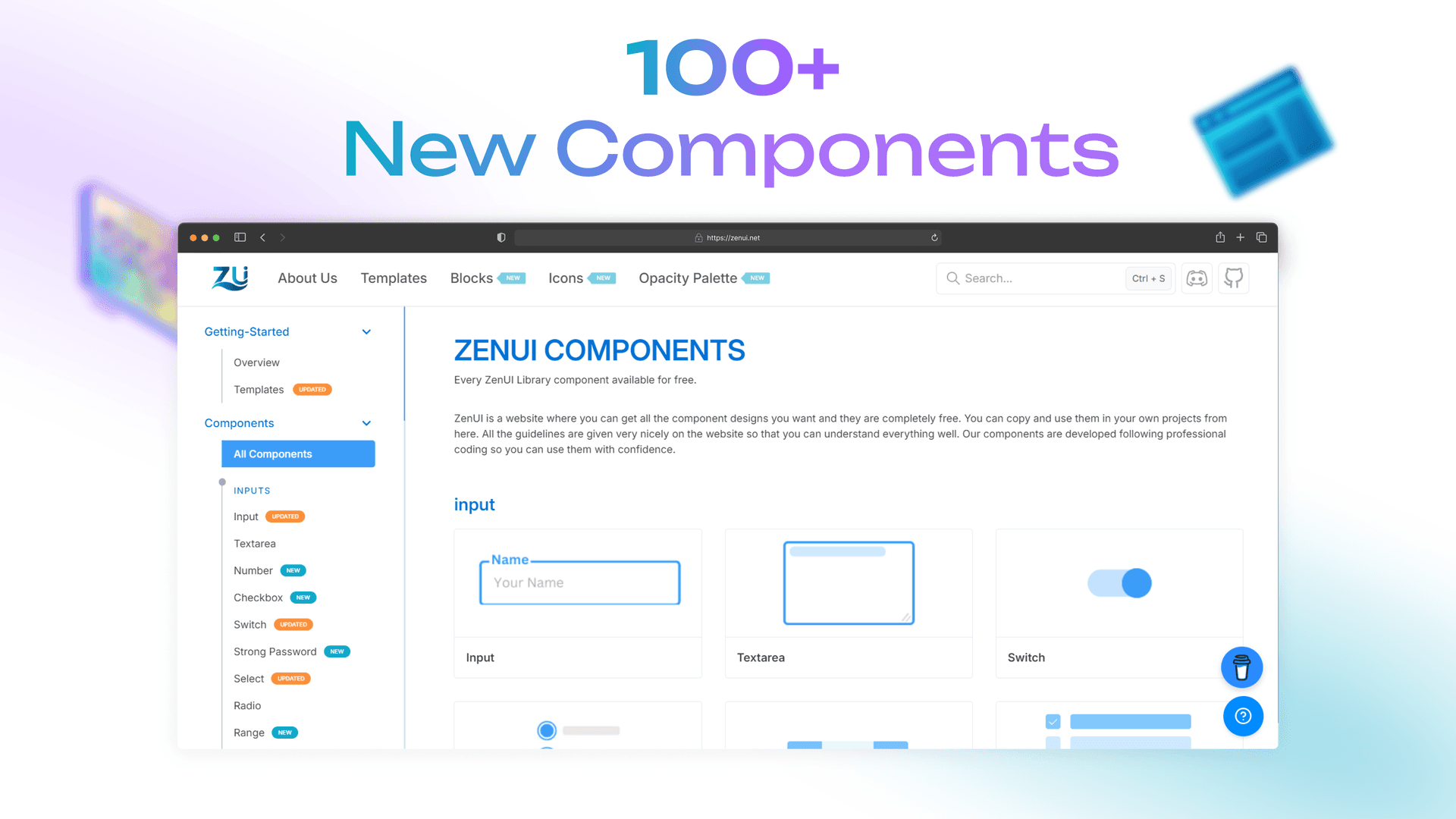ZenUI Library - Open-source free UI kits image 2