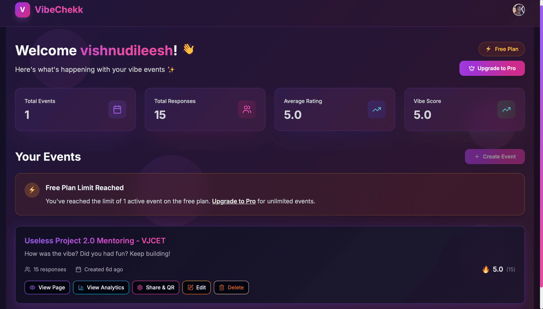 VibeChekk - Get feedback on your vibes image 2