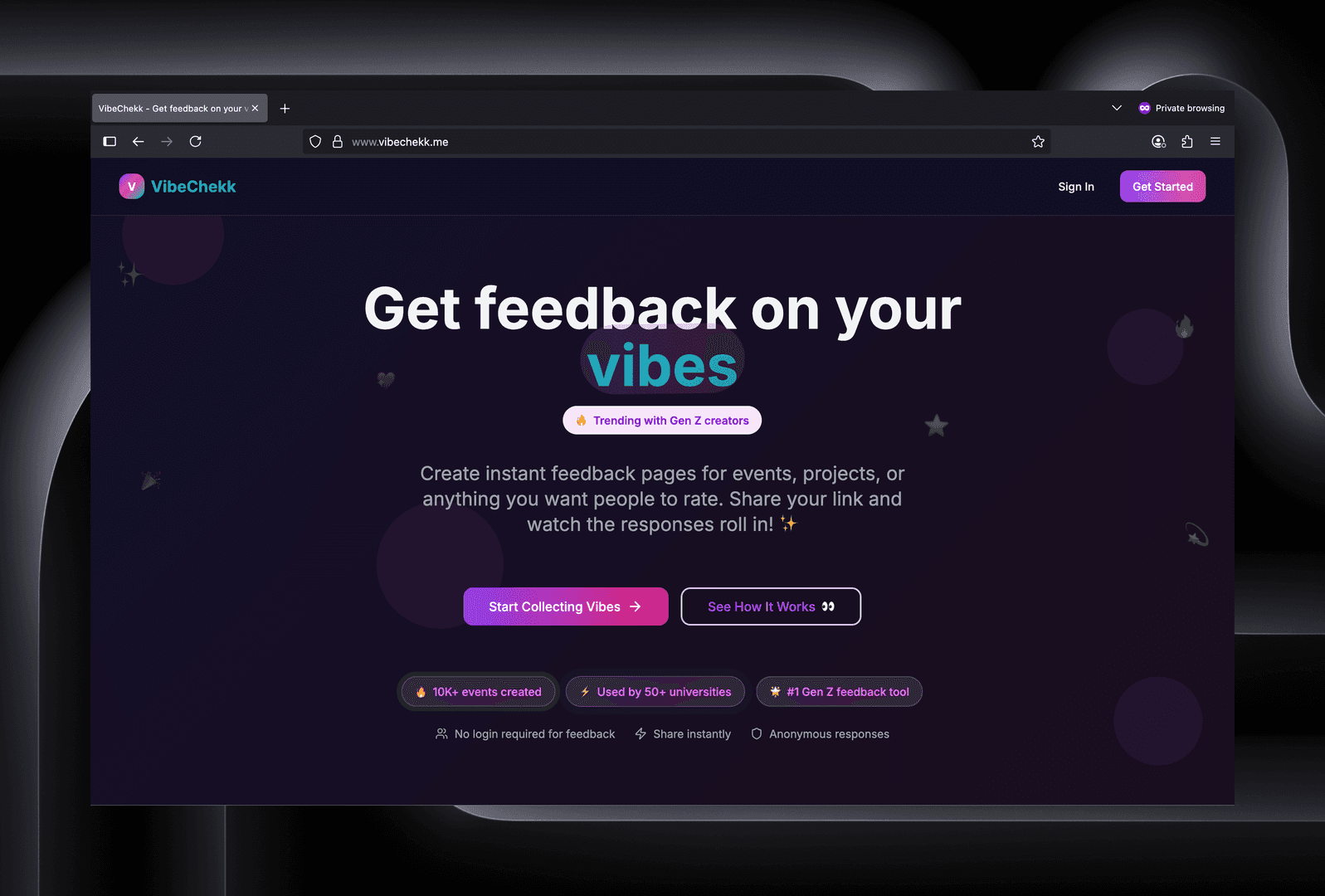 VibeChekk - Get feedback on your vibes image 3