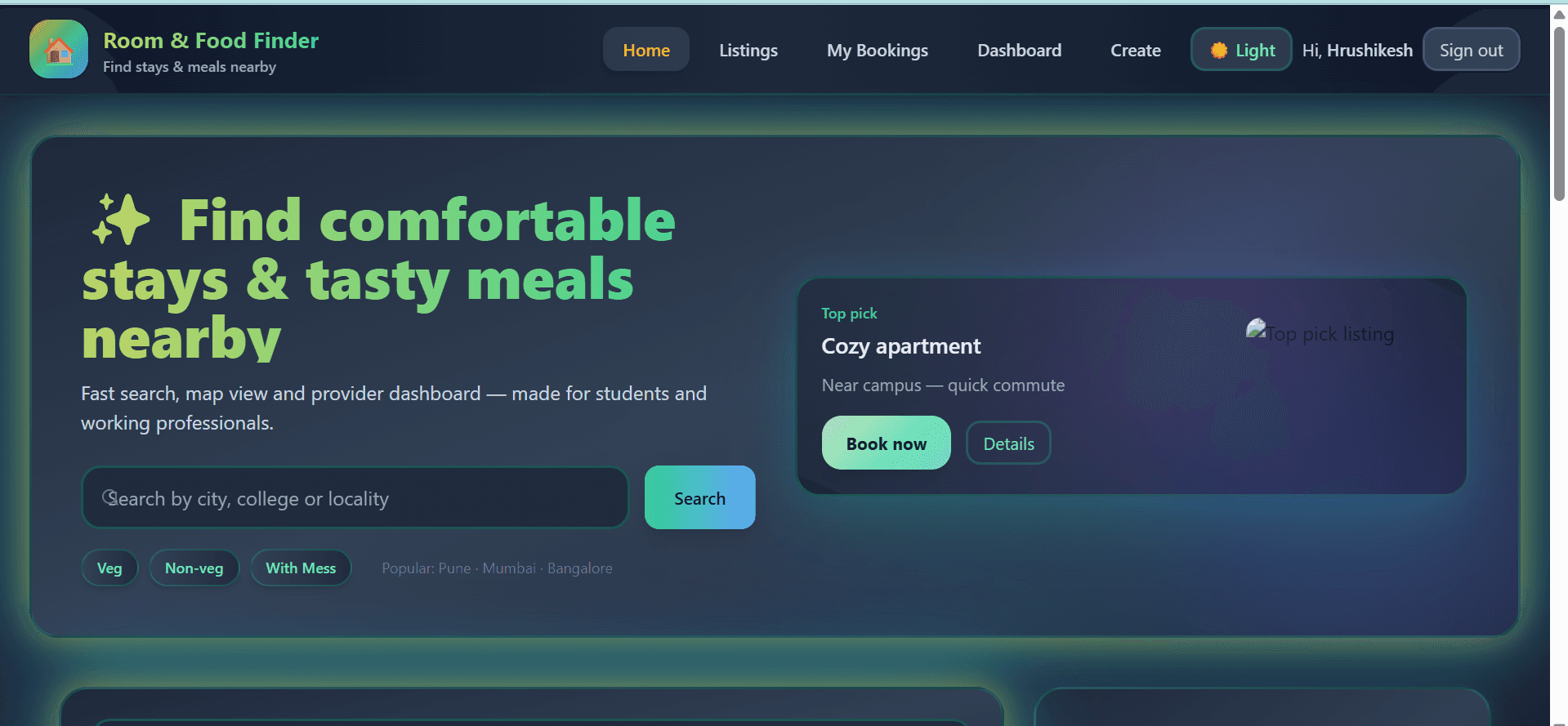 Room And Food Finder image 1