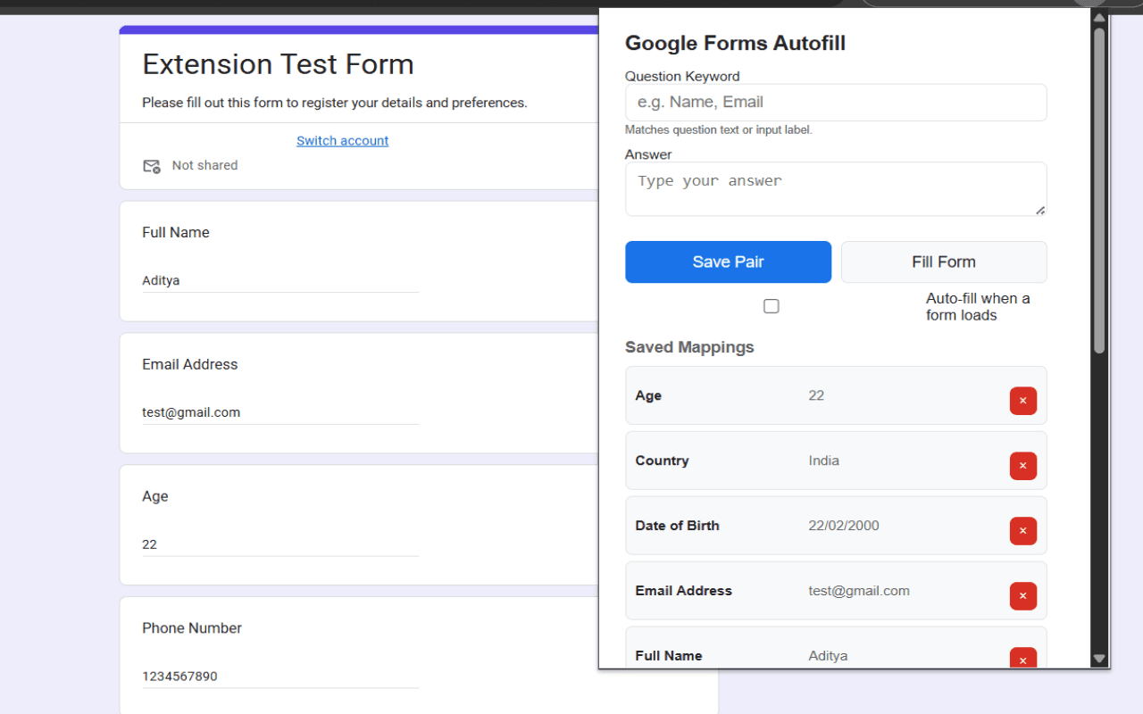 Google Forms Autofill image 2
