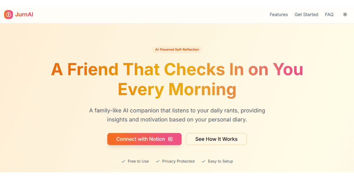JurnAI - A Virtual Friend image 2