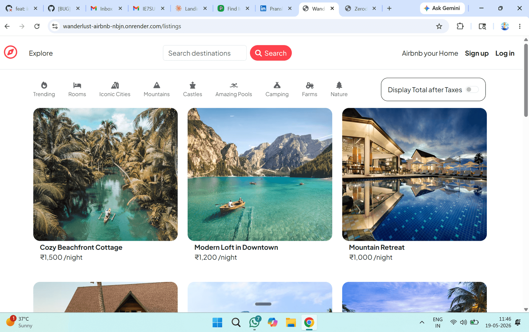 Wanderlust – Full Stack Web Application