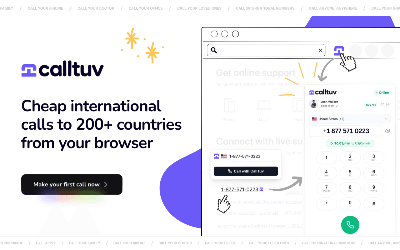 CallTuv: Cheap Calls From Your Browser image 3
