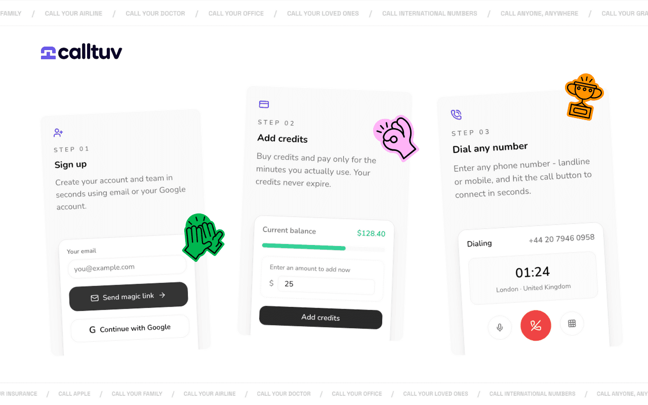 CallTuv: Cheap Calls From Your Browser image 5