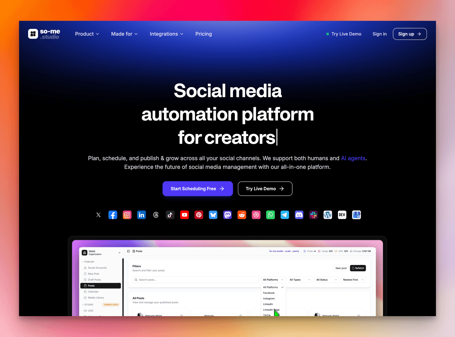 AI Social Media Scheduler & Manager image 1