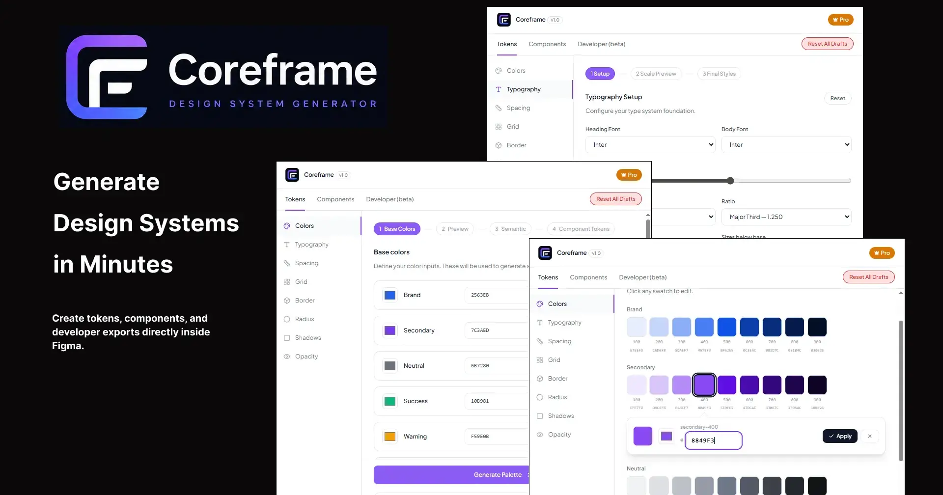 I got tired of rebuilding the same design system over and over, so I built Coreframe