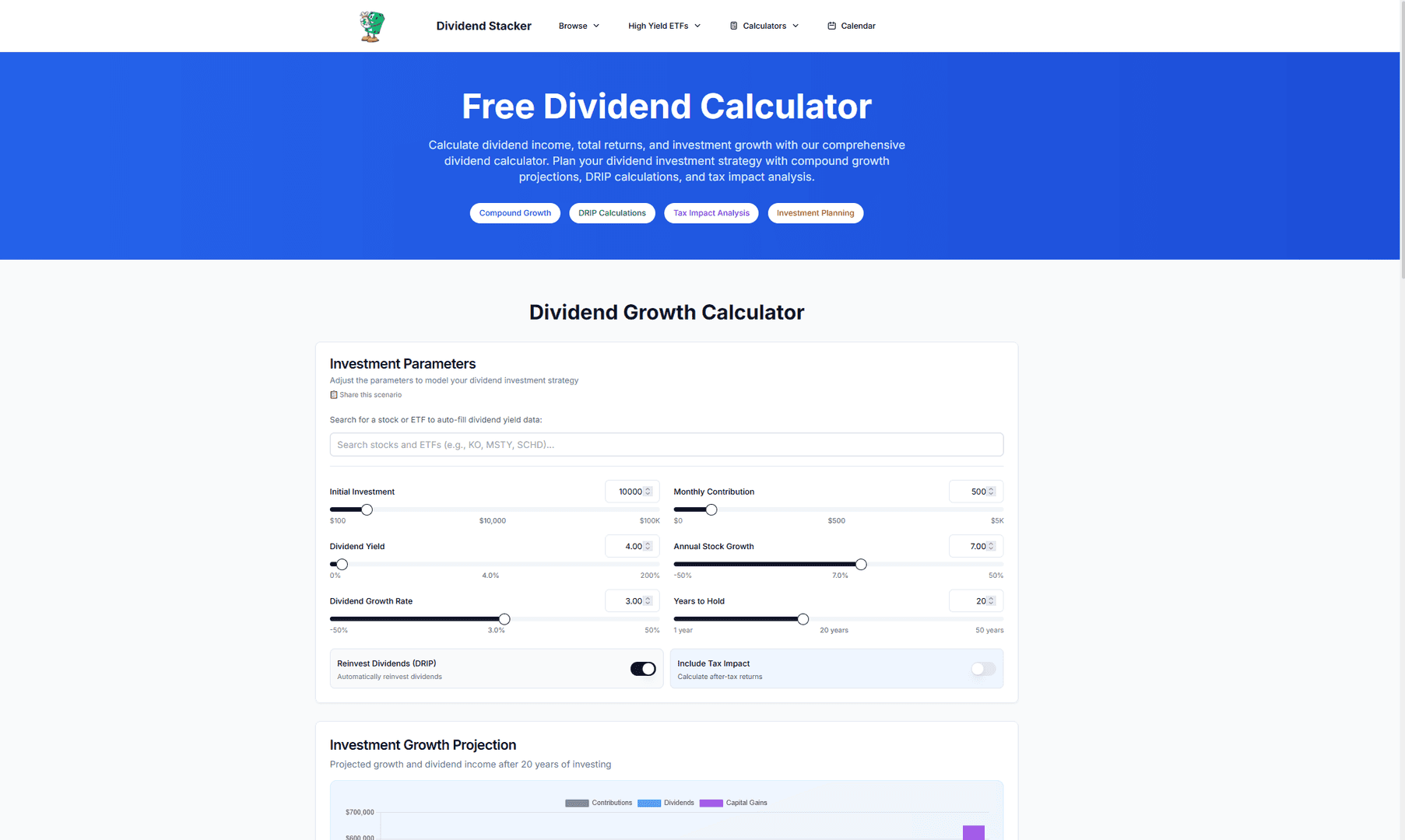 Dividend Stacker image 3