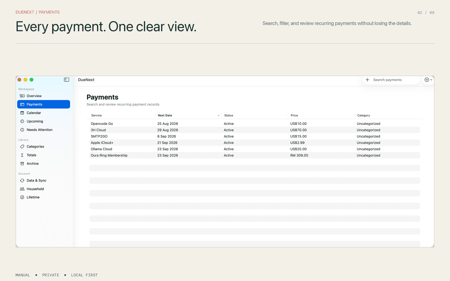DueNext — Subscription Tracker image 3