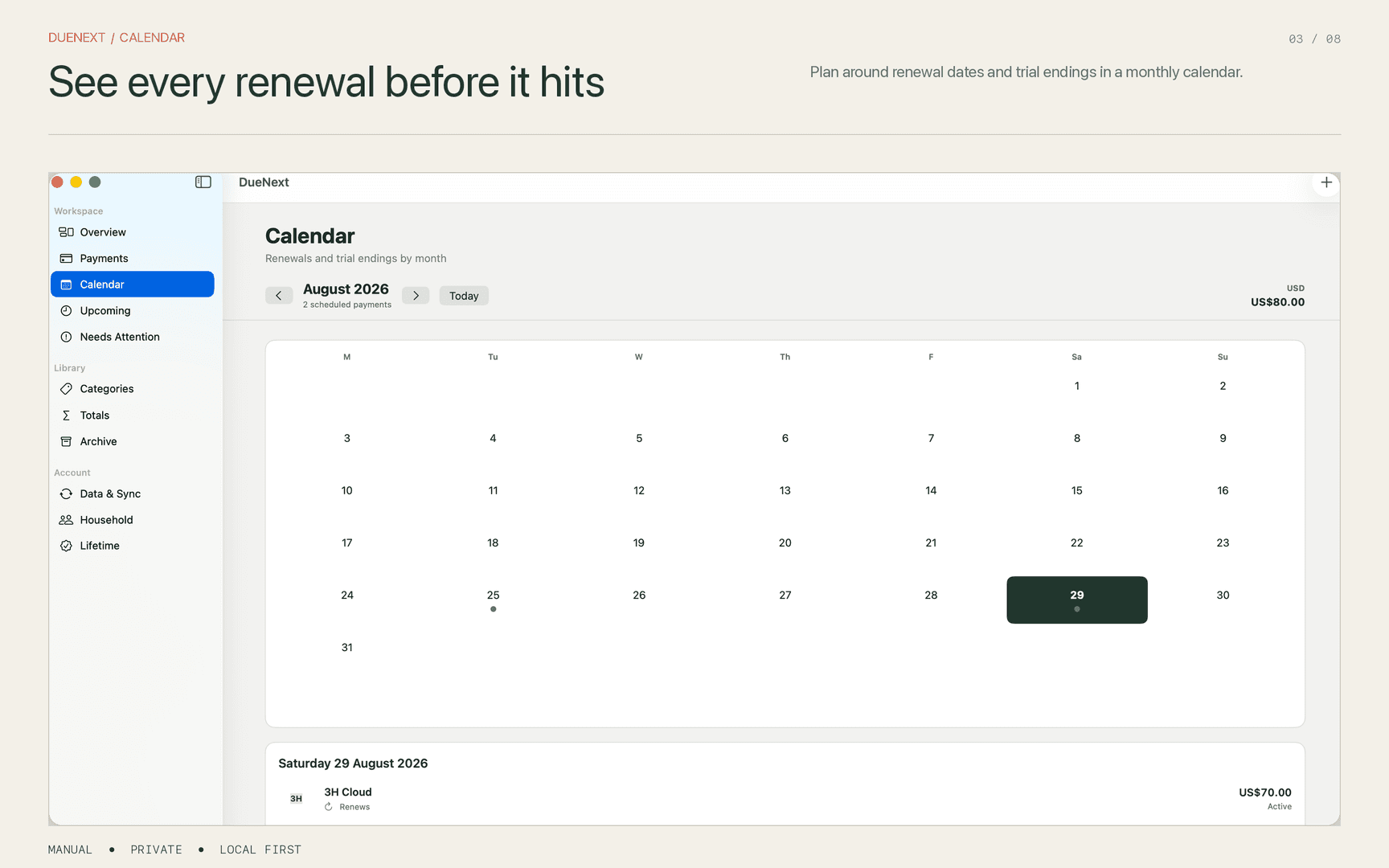 DueNext — Subscription Tracker image 4