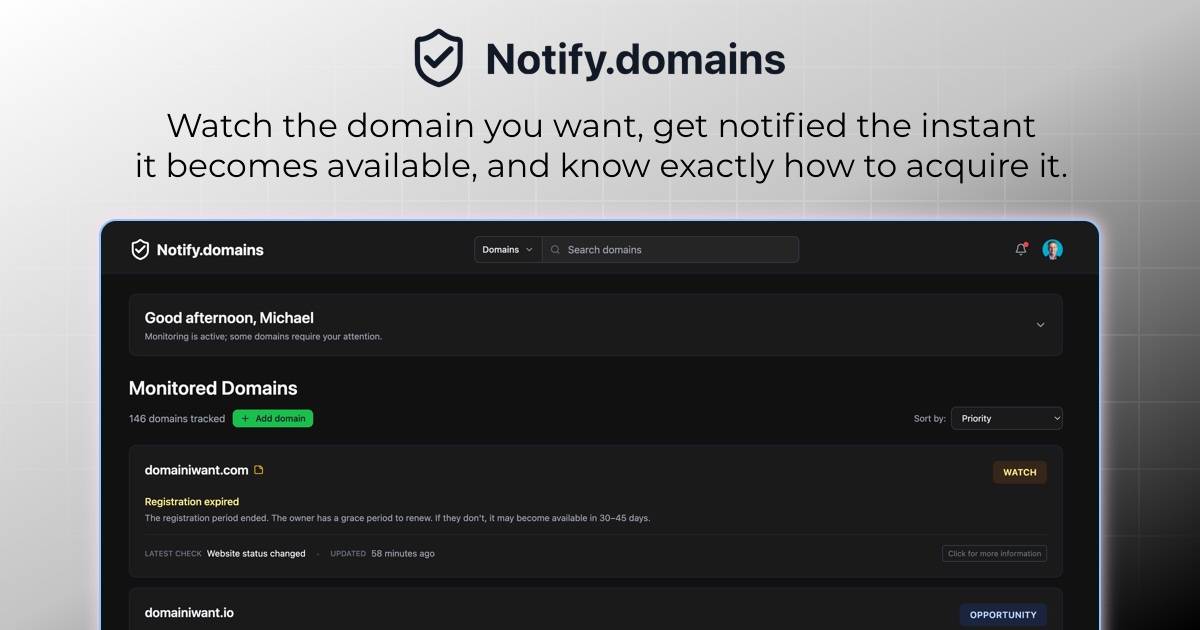 Notify.domains image 1
