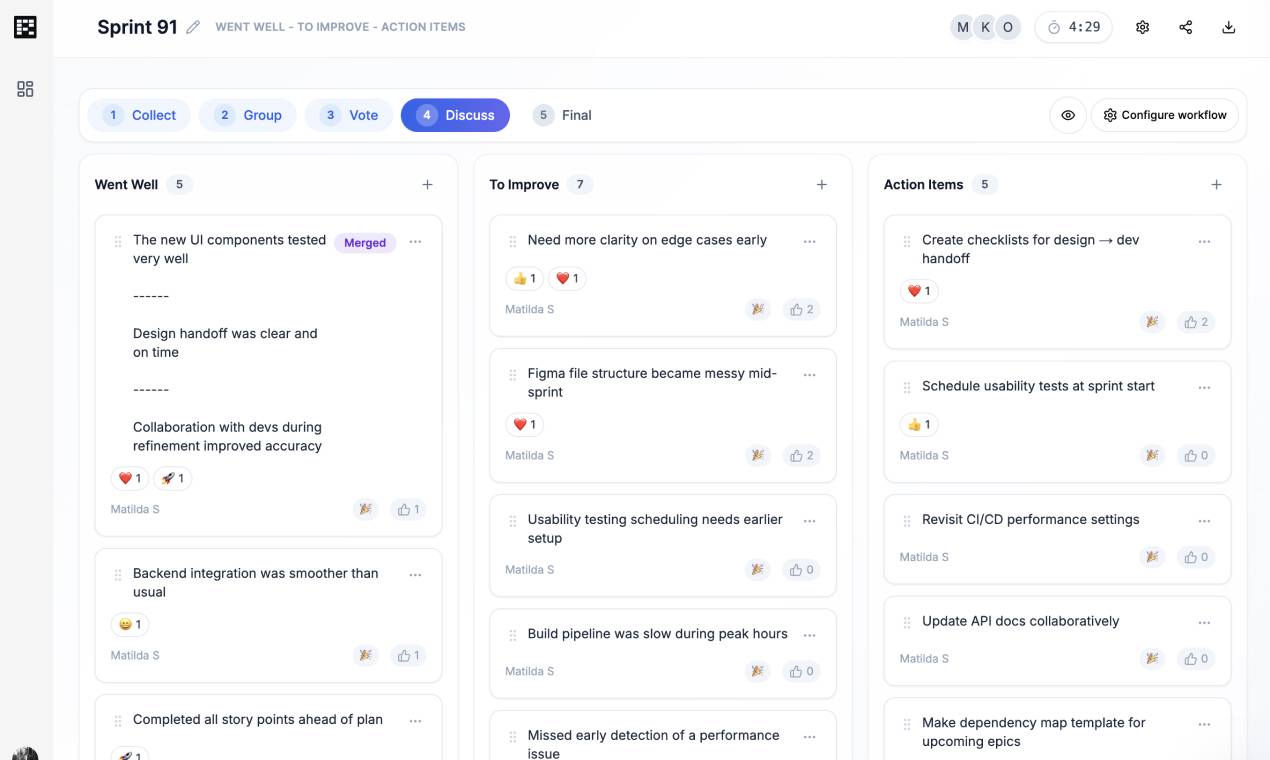 Nextretro - Sprint Retrospective Boards image 1