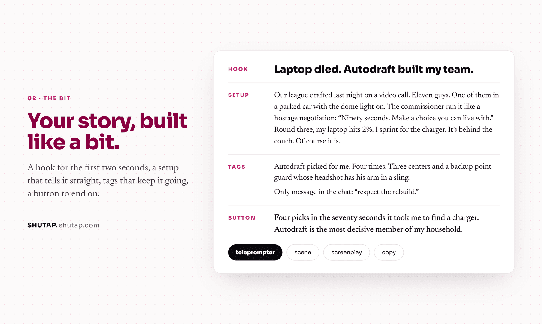 Shutap — AI Joke Generator for Creators image 2